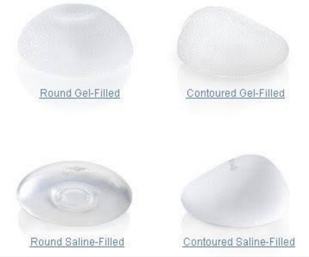 breast implant shapes